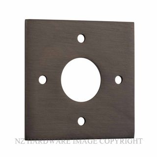 IVER 0241 SB ADAPTOR PLATE SQUARE - SUIT 54mm HOLE (SOLD AS A PAIR) SIGNATURE BRASS