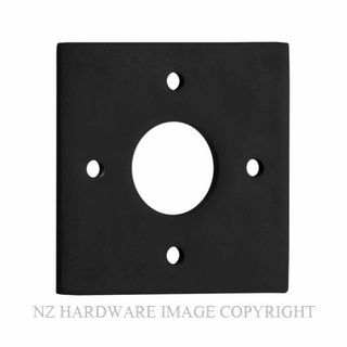 IVER 0243 BL ADAPTOR PLATE SQUARE - SUIT 54mm HOLE (SOLD AS A PAIR) MATT BLACK