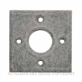 IVER 0247 RN ADAPTOR PLATE SQUARE - SUIT 54mm HOLE (SOLD AS A PAIR) SIDTRESSED NICKEL