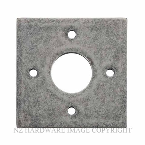 IVER 0247 RN ADAPTOR PLATE SQUARE - SUIT 54mm HOLE (SOLD AS A PAIR) SIDTRESSED NICKEL