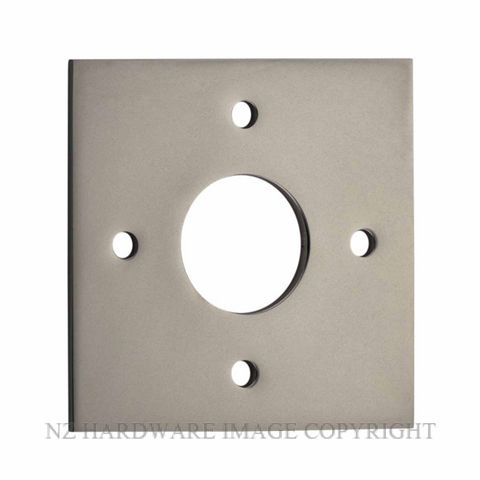 IVER 0249 SN ADAPTOR PLATE SQUARE - SUIT 54mm HOLE (SOLD AS A PAIR) SATIN NICKEL