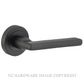 IVER 9213 BALTIMORE LEVER ON ROSE MATT BLACK