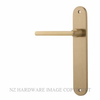 IVER 15226LH BB BALTIMORE OVAL LATCH FIXED HALF SET LH BRUSHED BRASS