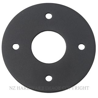 IVER 9373 BLK ADAPTOR PLATE ROUND - SUIT 54MM HOLE MATT BLACK