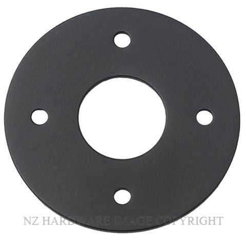 IVER 9373 BLK ADAPTOR PLATE ROUND - SUIT 54MM HOLE MATT BLACK