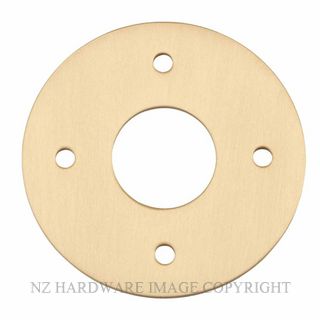IVER 20083 BB ADAPTOR PLATE ROUND - SUIT 54MM HOLE BRUSHED BRASS