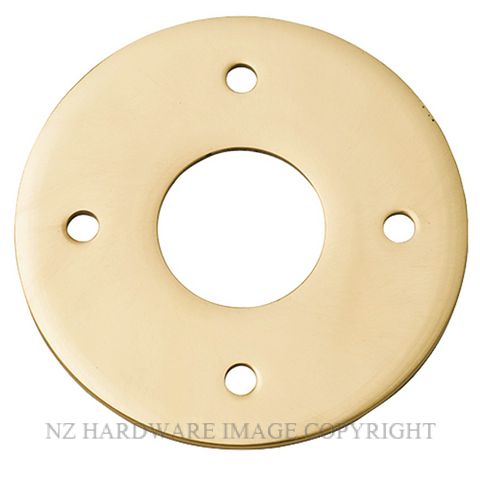 IVER 9370 PB ADAPTOR PLATE ROUND - SUIT 54MM HOLE POLISHED BRASS