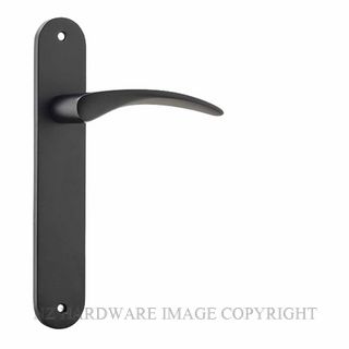 IVER 12728 OXFORD OVAL PLATE MATT BLACK