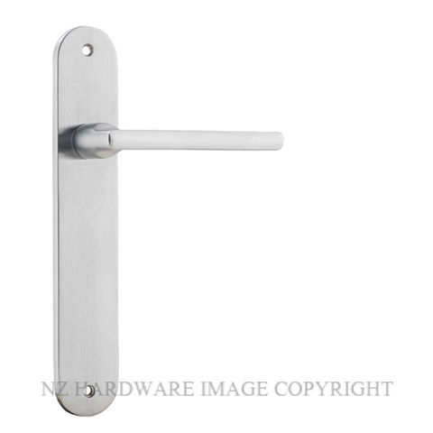 IVER 12226 BALTIMORE OVAL PLATE BRUSHED CHROME