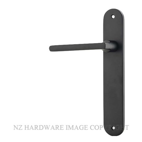 IVER 12726 BALTIMORE OVAL PLATE MATT BLACK