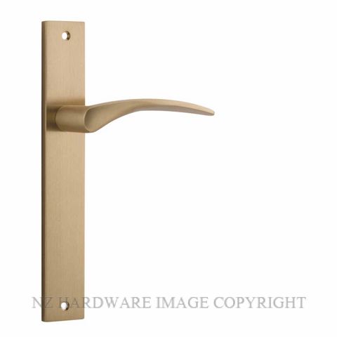 IVER 15704 OXFORD RECTANGULAR PLATE BRUSHED BRASS