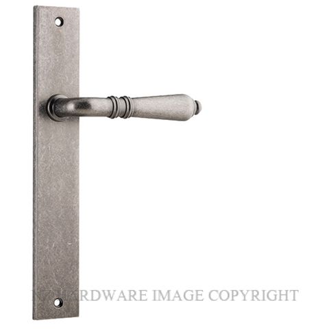 IVER 13700 SARLAT RECTANGULAR PLATE DISTRESSED NICKEL