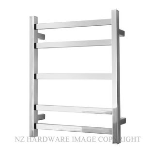 ALEXANDER ELAN 8A01 5 BAR 20S HEATED TOWEL LADDER POLISHED STAINLESS