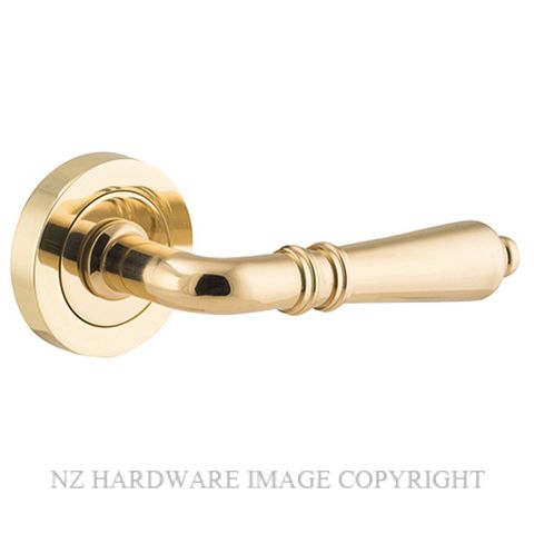 IVER 9200 SARLAT LEVER ON ROSE POLISHED BRASS