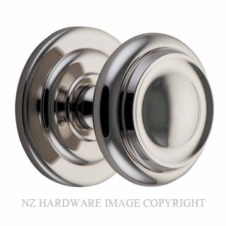 Hampstead Georgian Oval Mortice Door Knob - Polished Nickel