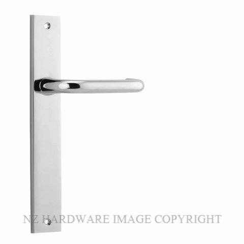 IVER 11844 OSLO RECTANGULAR LEVER ON PLATE HANDLES CHROME PLATE