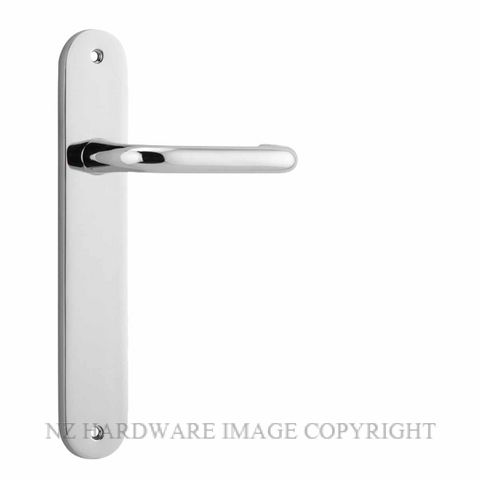 IVER 11846 OSLO OVAL LEVER ON PLATE HANDLES CHROME PLATE