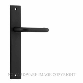 IVER 12844 OSLO RECTANGULAR LEVER ON PLATE HANDLES MATT BLACK