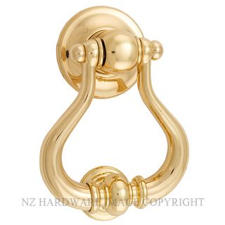 IVER 9390 SARLAT DOOR KNOCKER POLISHED BRASS