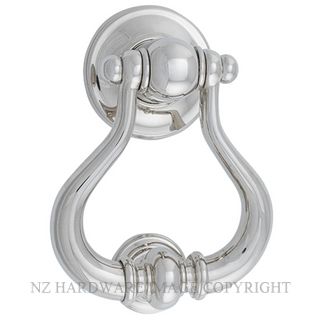 IVER 9398 SARLAT DOOR KNOCKER POLISHED NICKEL