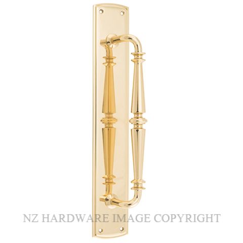 IVER 9340 SARLAT PULL HANDLE 380X65MM POLISHED BRASS