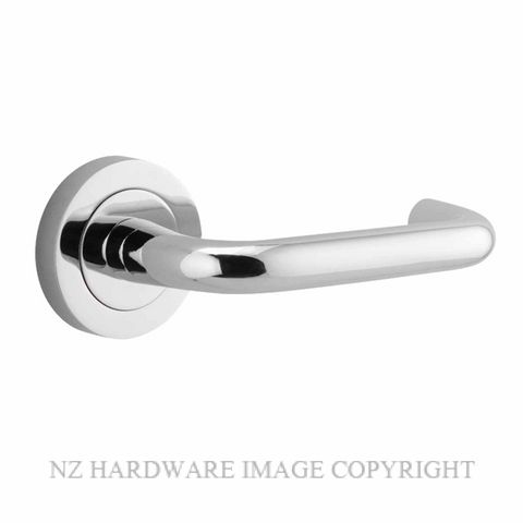 IVER 20354 OSLO LEVER ON ROUND ROSE HANDLES CHROME PLATE