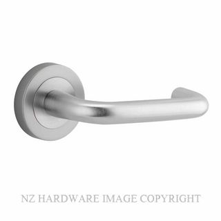 IVER 20355 OSLO LEVER ON ROUND ROSE HANDLES BRUSHED CHROME