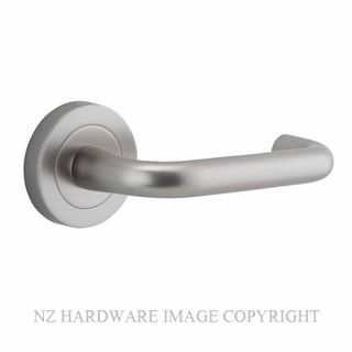 IVER 20359 OSLO LEVER ON ROUND ROSE SATIN NICKEL