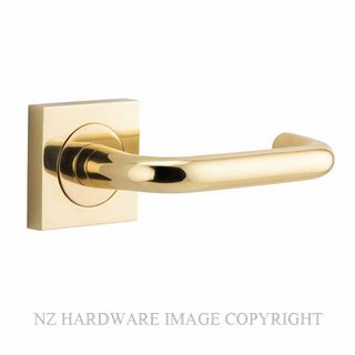 IVER 20360 OSLO LEVER ON SQUARE ROSE POLISHED BRASS