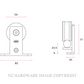 JNFIN15121S SET OF WHEELS FOR WOOD SLIDING DOORS TEN SQUARE 20MM