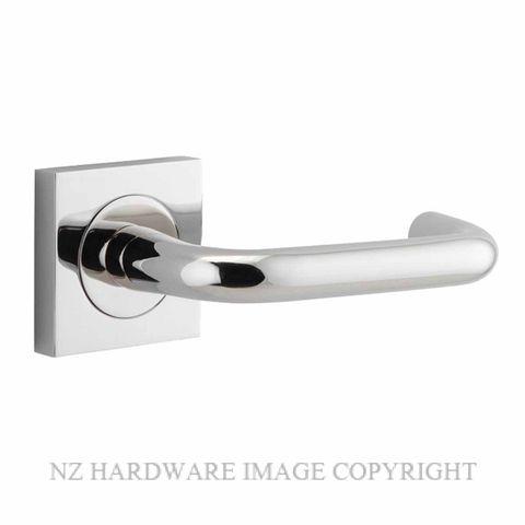 IVER 20368 OSLO LEVER ON SQUARE ROSE HANDLES POLISHED NICKEL