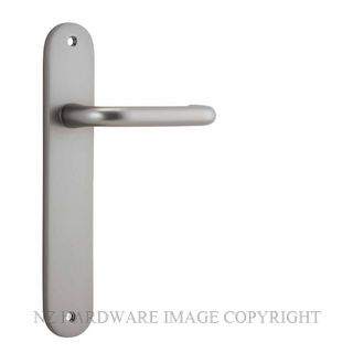 IVER 14846 OSLO OVAL LEVER ON PLATE HANDLES SATIN NICKEL