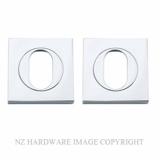 IVER 20104 CP SQUARE OVAL ESCUTCHEON 52MM CHROME PLATE