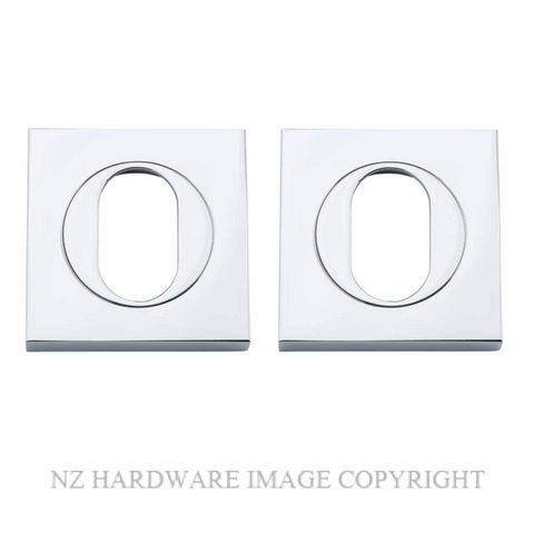 IVER 20104 CP SQUARE OVAL ESCUTCHEON 52MM CHROME PLATE