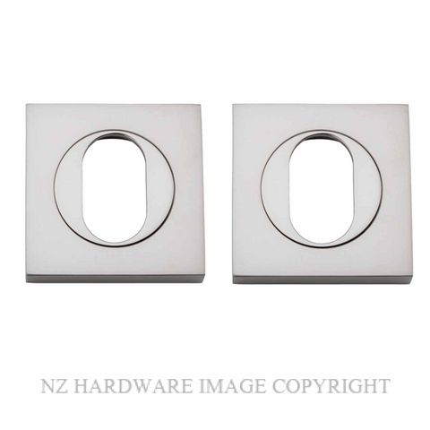 IVER 20109 SN SQUARE OVAL ESCUTCHEON 52MM SATIN NICKEL