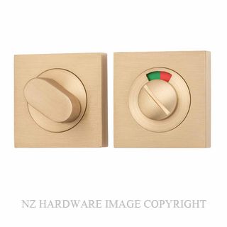 IVER 20116 BB SQUARE INDICATING PRIVACY SET 52MM BRUSHED BRASS