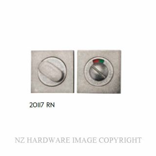 IVER 20117 DN SQUARE INDICATING PRIVACY SET 52MM DISTRESSED NICKEL