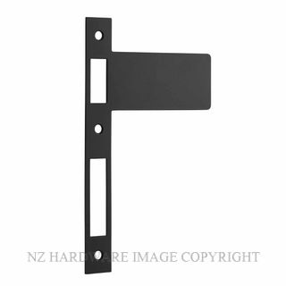 IVER 20133 MB EXTENDED STRIKE PLATE 122MM MATT BLACK