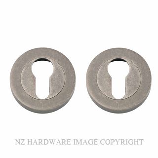 IVER 9307 DN EURO ESCUTCHEON 52MM DISTRESSED NICKEL