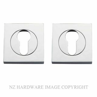 IVER 20024 CP SQUARE EURO ESCUTCHEON 52MM CHROME PLATE