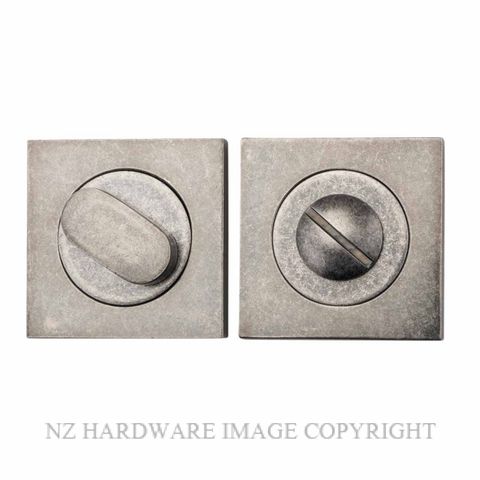 IVER 20037 DN SQUARE PRIVACY SET 52MM DISTRESSED NICKEL