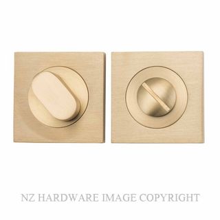 IVER 20040 BB SQUARE PRIVACY SET 52MM BRUSHED BRASS