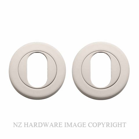 IVER 20069 SN ROUND OVAL ESCUTCHEON 52MM SATIN NICKEL