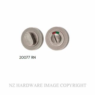 IVER 20077 DN ROUND INDICATING PRIVACY SET 52MM DISTRESSED NICKEL