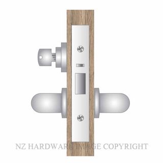 MILES NELSON MNC5204SC SINGLE KEY STOREROOM LOCK 60MM SATIN STAINLESS