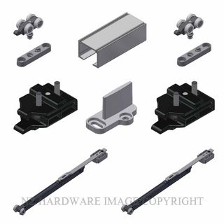 BRIO QR120R-S30F/1 QUICK RUN 120 RECESSED MOUNT KIT 3MTR SOFT CLOSE