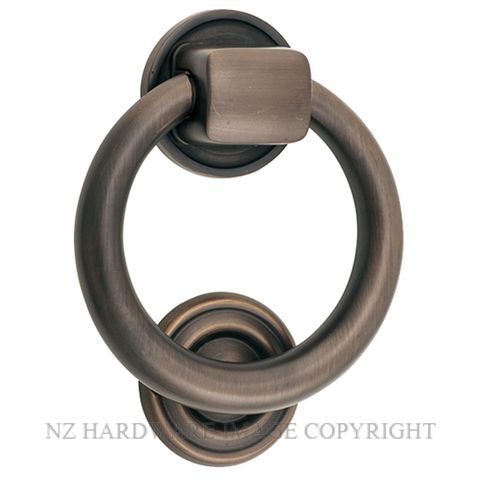 IVER 9321 SB DOOR KNOCKER-RING 100MM SIGNATURE BRASS