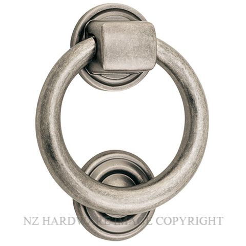 IVER 9327 DN DOOR KNOCKER-RING 100MM DISTRESSED NICKEL