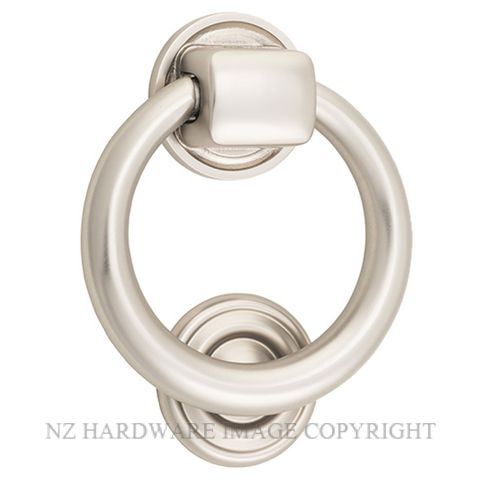 IVER 9329 SN DOOR KNOCKER-RING 100MM SATIN NICKEL