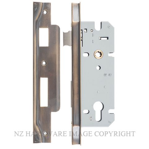 IVER 6036 - 6037 REBATED EURO CYLINDER LOCK SIGNATURE BRASS